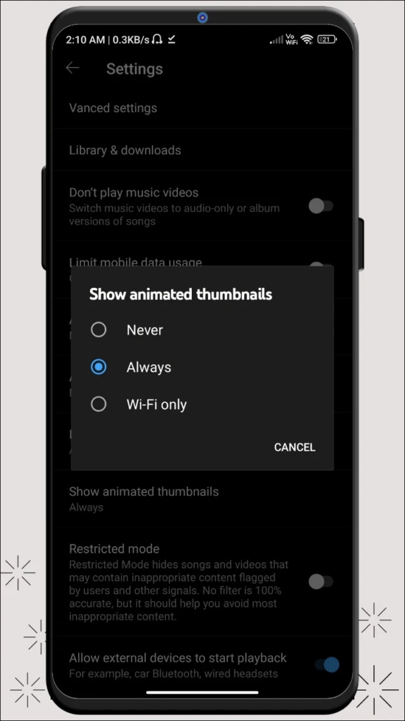 Background-playback